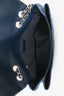 Pre-loved Chanel™ 2011 Blue Python Leather Jumbo Flap Shoulder Bag