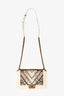 Pre-loved Chanel™ 2015/16 White Python Skin Leather Boy Bag