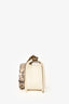 Pre-loved Chanel™ 2015/16 White Python Skin Leather Boy Bag