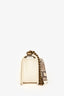 Pre-loved Chanel™ 2015/16 White Python Skin Leather Boy Bag