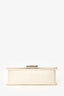 Pre-loved Chanel™ 2015/16 White Python Skin Leather Boy Bag