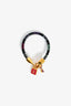 Louis Vuitton Black Leather/Gold Tone 'Luck It' Bracelet
