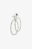 Louis Vuitton 18K White Gold Diamond Hoop Earrings