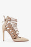 Aquazarra Brown Suede Lace Up Heels Size 37