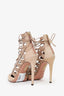 Aquazarra Brown Suede Lace Up Heels Size 37