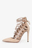Aquazarra Brown Suede Lace Up Heels Size 37