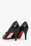 Christian Louboutin Black Patent Leather 'Charleen' Heels Size 36.5