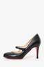 Christian Louboutin Black Patent Leather 'Charleen' Heels Size 36.5