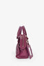 Balenciaga 2017 Purple Leather 'Le Mini City' Bag with Strap
