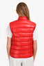 Moncler Red Down/Feather Gui Gilet Size 3