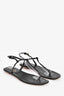 Prada Black Patent Leather Sandals Size 36.5