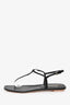 Prada Black Patent Leather Sandals Size 36.5