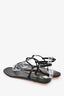 Prada Black Patent Leather Sandals Size 36.5