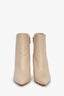 Gianvito Rossi Beige Leather Heeled Ankle Boots Size 36.5