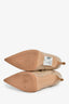 Gianvito Rossi Beige Leather Heeled Ankle Boots Size 36.5