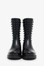 Valentino Black Rubber Rockstud Rain Boots Size 39