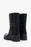 Valentino Black Rubber Rockstud Rain Boots Size 39
