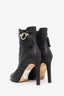 Gucci Black Grained Leather Ankle Boots Size 41