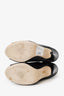 Jimmy Choo Black Embossed Leather Open Toe Ankle Heels Size 39.5