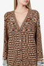 Missoni Orange Print Button Up Cardigan Size 42