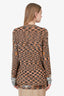 Missoni Orange Print Button Up Cardigan Size 42