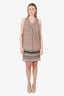 M Missoni Pink Patterned Mini Dress Size 42