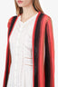 M Missoni Red/Pink Long Sleeve Open Cardigan Estimated Size S