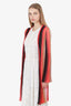 M Missoni Red/Pink Long Sleeve Open Cardigan Estimated Size S