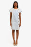 Pre-Loved Chanel™ Runway 2018 Chanel Light Blue Washed Denim Cap Sleeve Shift Dress Size 38