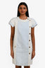 Pre-Loved Chanel™ Runway 2018 Chanel Light Blue Washed Denim Cap Sleeve Shift Dress Size 38