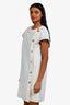 Pre-Loved Chanel™ Runway 2018 Chanel Light Blue Washed Denim Cap Sleeve Shift Dress Size 38