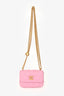 Pre-Loved Chanel™ Light Pink Quilted Caviar Mini Classic Clutch Crossbody Bag