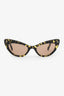 Pre-Loved Chanel™ Brown Tortoiseshell Frame Cat-Eye Sunglasses