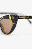 Pre-Loved Chanel™ Brown Tortoiseshell Frame Cat-Eye Sunglasses