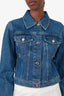 DL1961 Blue Denim Cropped 'Vika' Jacket Size S