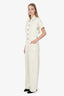 DL1961 Cream Short Sleeve Jumpsuit Size S