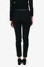 Moschino Black Logo Charm Chain Detail Trousers Size 8