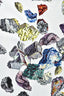 Hermès White/Multicolour Silk 'Mineraux' Graphic Scarf 90