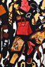Hermès Brown/Cream/Black Silk 'Tous en Selle' Graphic Scarf 90