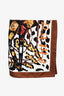 Hermès Brown/Cream/Black Silk 'Tous en Selle' Graphic Scarf 90