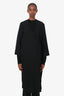 Ganni Black Open Tie Long Cardigan Size 2