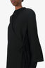 Ganni Black Open Tie Long Cardigan Size 2