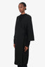 Ganni Black Open Tie Long Cardigan Size 2
