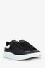 Alexander McQueen Black/White Leather Oversized Sneakers Size 42