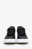 Alexander McQueen Black/White Leather Oversized Sneakers Size 42