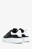Alexander McQueen Black/White Leather Oversized Sneakers Size 42