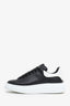 Alexander McQueen Black/White Leather Oversized Sneakers Size 42