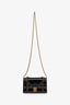 Dior Black Patent Studded Diorama Wallet on Chain With Pouch