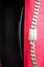 Saint Laurent Pink Leather Croc Embossed Medium 'Kate' Tassel Crossbody Bag