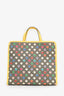 Gucci Yellow/Multicolour GG Supreme Monogram Hearts Children's Tote With Strap